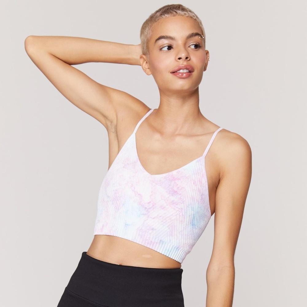 SPIRITUAL GANGSTER Seamless Brami SKY TIE DYE XS/S